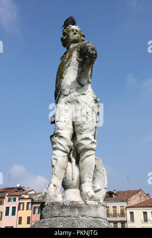 Rainiero Vasco - statue dans la célèbre place Prato della Valle à Padoue. Banque D'Images