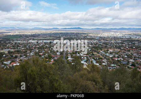 Depuis le belvédère de Tamworth sur l'Oxley belvédère Banque D'Images