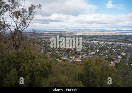 Depuis le belvédère de Tamworth sur l'Oxley belvédère Banque D'Images