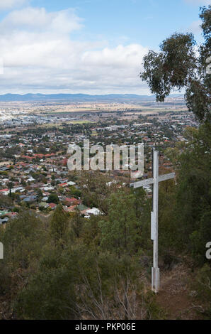 Depuis le belvédère de Tamworth sur l'Oxley belvédère Banque D'Images