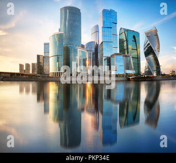 Centre d'affaires international de Moscou, Russie Banque D'Images