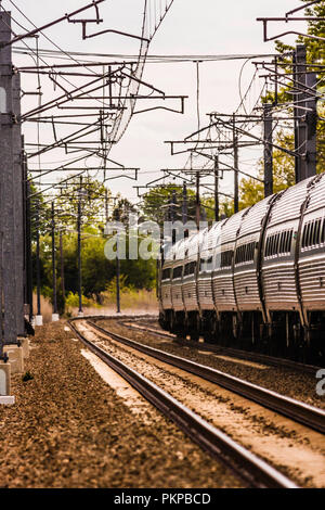 Amtrak Mystic, Connecticut, USA Banque D'Images