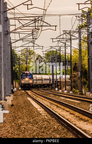 Amtrak Mystic, Connecticut, USA Banque D'Images