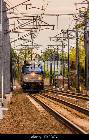 Amtrak Mystic, Connecticut, USA Banque D'Images