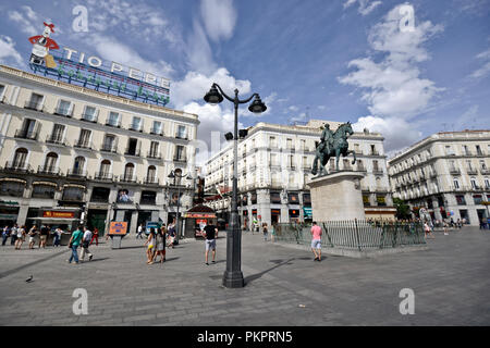 La Plaza Mayor (place principale), Madrid, Espagne Banque D'Images