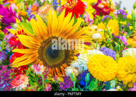 Un pot-pourri de fleurs Banque D'Images