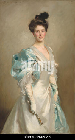 Mary Crowninshield Endicott Chamberlain (Mme. Joseph Chamberlain). En date du : 1902. Dimensions : hors tout : 150,5 x 83,8 cm (59 1/4 x 33 in.). Médium : Huile sur toile. Musée : National Gallery of Art, Washington DC. Auteur : John Singer Sargent. Banque D'Images