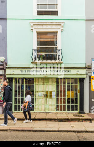 Une vue typique de Notting Hill à Londres Banque D'Images