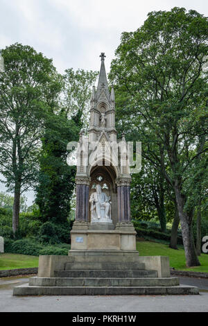 Sir Titus Salt statue dans Lister Park, Bradford. Banque D'Images