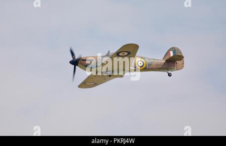 Battle of Britain Memorial Flight Hawker Hurricane MK IIC (LF363) volant à la Royal International Air Tattoo 2018 Banque D'Images