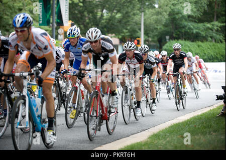 Les hommes pro domaine à l'Air Force Cycling Classic le 13 mai 2010, à Arlington, en Virginie. Banque D'Images