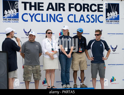 Les hommes pro domaine à l'Air Force Cycling Classic le 13 mai 2010, à Arlington, en Virginie. Banque D'Images