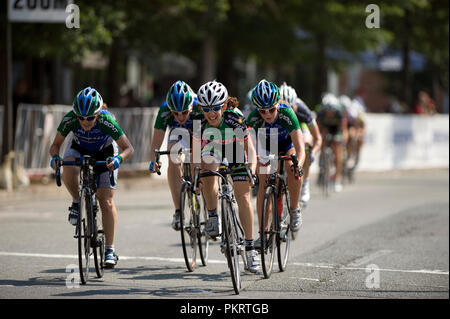 Le Womens pro champ pendant l'Air Force Cycling Classic Clarendon Cup le 12 mai 2010, à Arlington, en Virginie. Banque D'Images