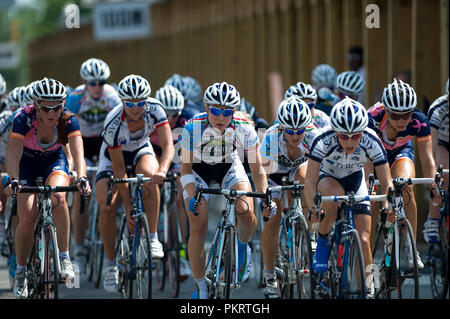 Le Womens pro champ pendant l'Air Force Cycling Classic Clarendon Cup le 12 mai 2010, à Arlington, en Virginie. Banque D'Images