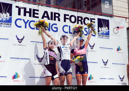 Le Womens pro champ pendant l'Air Force Cycling Classic Clarendon Cup le 12 mai 2010, à Arlington, en Virginie. Banque D'Images