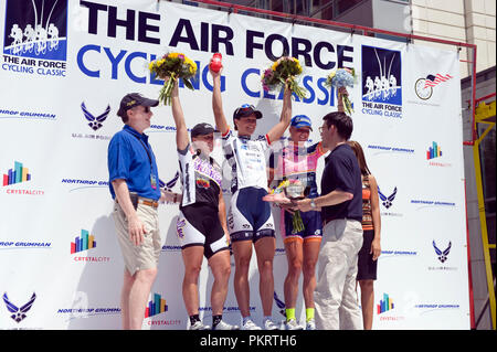 Le Womens pro champ pendant l'Air Force Cycling Classic Clarendon Cup le 12 mai 2010, à Arlington, en Virginie. Banque D'Images