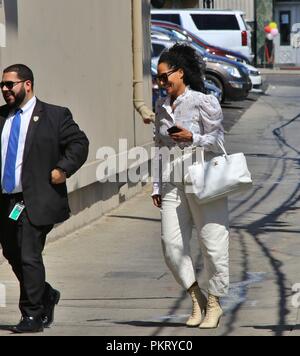 Tracee Ellis Ross arrive à ABC Studios pour une comparution sur "Jimmy Kimmel Live !" En vedette : Tracee Ellis Ross Où : Hollywood, California, United States Quand : 14 août 2018 Source : WENN.com Banque D'Images