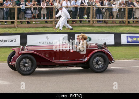 Septembre 2018 - V8 Maserati au Goodwood Revival week-end Banque D'Images