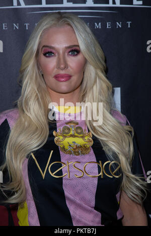 North Hollywood, États-Unis. Sep 12, 2018. Erika Jayne assiste à la première de 'La ToyBox' au Laemmle NoHo 7 le 14 septembre 2018 à North Hollywood, Californie Crédit : l'accès Photo/Alamy Live News Banque D'Images