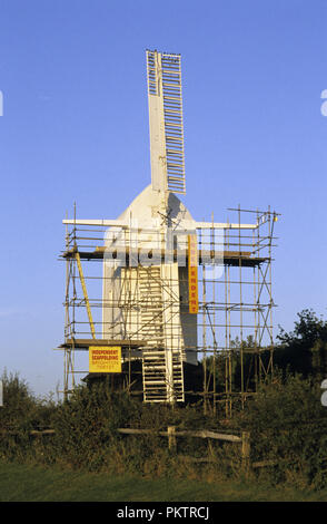 Jill moulin l'une des éoliennes sur les Clayton Southdowns dans West Sussex en septembre 2007 Banque D'Images