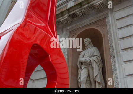 RA, Piccadilly, Londres, Royaume-Uni. 12 Septembre, 2018. L'art de faire des bâtiments. L'architecte Renzo Piano de renommée internationale, s'ouvre l'exposition de travaux. Banque D'Images