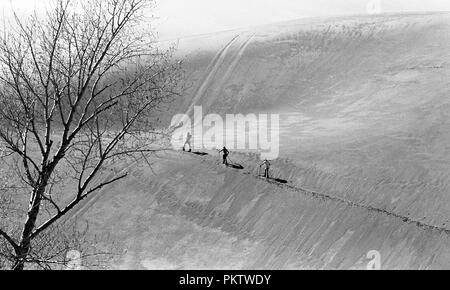 Ski alpin hommes sur Great Sand Dunes Banque D'Images