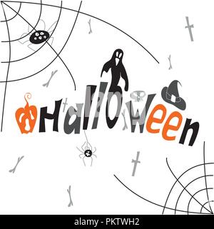 Lettres d'Halloween. Vector illustration. Illustration de Vecteur