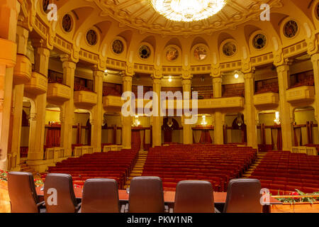 L'intérieur du hall Rosetti Palais du Parlement, de la Chambre de la République, Bucarest, Roumanie. Banque D'Images