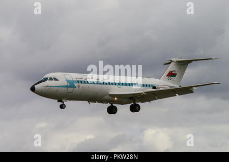 Royal Air Force d'Oman BAC 1-11 Model 485Gd à Fairford de la RAF en 2008. British Aircraft Corporation omanais BAC-111 un avion à réaction de transport 11 Banque D'Images