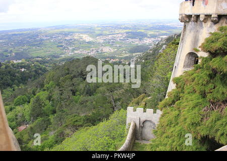 Palais National de Pena à Sintra - Portugal. le romantisme. Banque D'Images