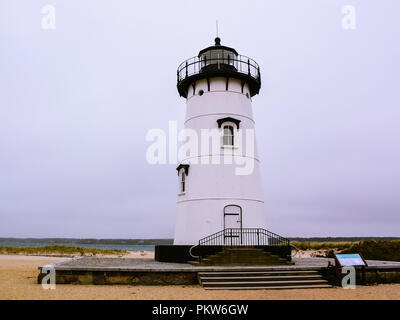 Falmouth Harbour Light sur l'image - Edgartown, Massachusetts Banque D'Images