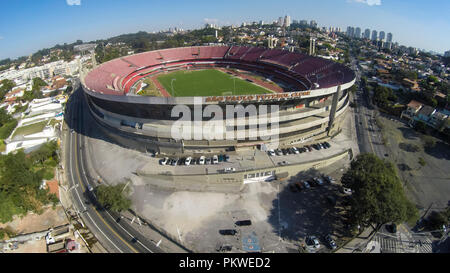 Le football à travers le monde. Club de Football de Sao Paulo Morumbi Stadium ou ou Cicero Pompeu Stadium de Tolède. São Paulo, Brésil, Amérique du Sud ta photo Banque D'Images