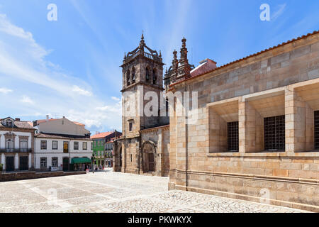 Braga, Portugal. La cathédrale de Braga aka Se de Braga, la plus ancienne de toutes les cathédrales de France et d'un lieu de culte catholique Banque D'Images