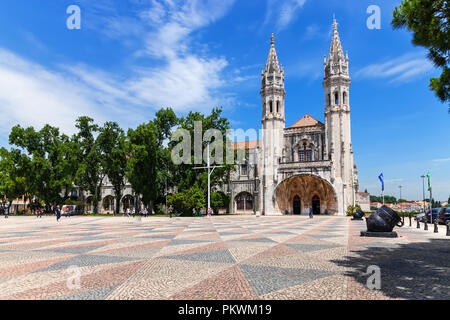 Lisbonne, Portugal. Musée de la marine ou maritime aka Museu de Marinha à Belém, Lisbonne, Portugal. Intégrée dans le Monastère Jeronimos Banque D'Images