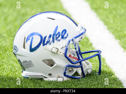 Waco, Texas, USA. 15 Sep, 2018. Au cours du 1er semestre de la NCAA Football match entre le Duc et les Blue Devils Baylor Bears à McLane Stadium à Waco, Texas. Matthew Lynch/CSM/Alamy Live News Banque D'Images