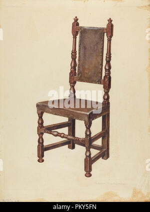 Side Chair. En date du : 1935/1942. Dimensions : hors tout : 30,2 x 22,6 cm (11 7/8 x 8 7/8 in.). Médium : aquarelle et graphite sur carton. Musée : National Gallery of Art, Washington DC. Auteur : Gilbert Sackerman. Banque D'Images