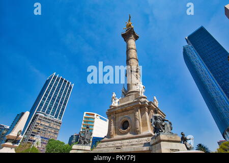 Monument de l'ange de l'indépendance, la ville de Mexico Banque D'Images