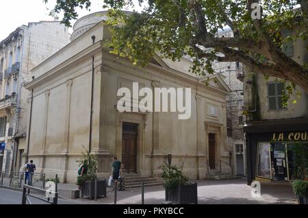 Die historische Stadt Avignon im Süden : Carouge (Ge) die Synagoge Banque D'Images