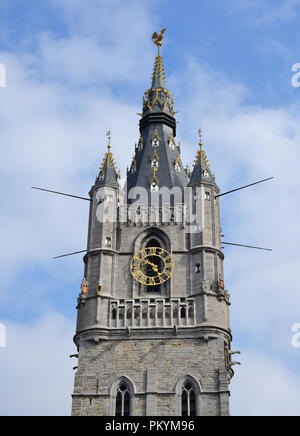 Belfort tower dans centre historique de Gand, Belgique Banque D'Images