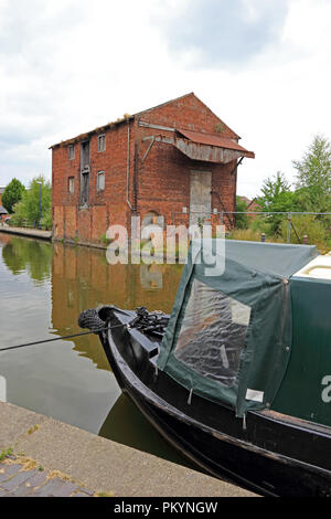 Quai d'Ellesmere, Bras d'Ellesmere, du canal de Shropshire Union Banque D'Images