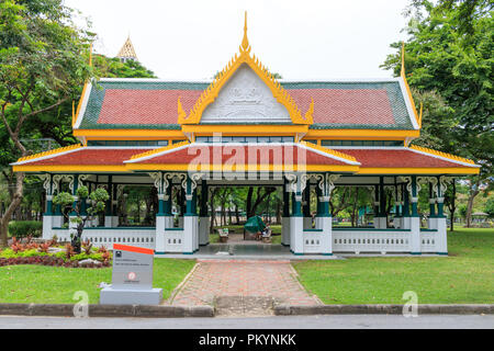 Bangkok, Thaïlande - 21 juillet 2018 : Sam Sen Electric Works Pavillion dans le Parc Lumphini Banque D'Images