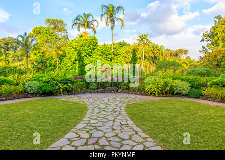 Singapour - 12 juillet 2018 : National Orchid Garden At Singapore Botanic Gardens Banque D'Images