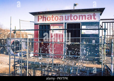 Berlin Photoautomat, Retro Photo Booth. Banque D'Images