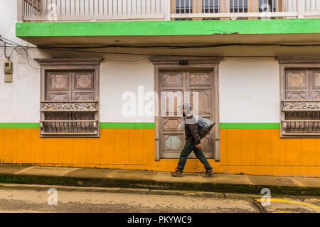 En vue d'un jardin coloré en Colombie Banque D'Images