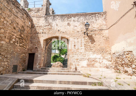 Entrée privée, Pedralbes, Barcelone Banque D'Images