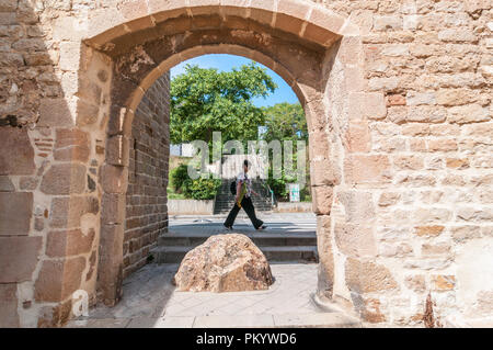 Entrée privée, Pedralbes, Barcelone Banque D'Images