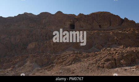 Les manuscrits de Qumran grotte en Israël abattu près de la Mer Morte Banque D'Images