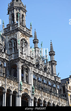 Détails de construction du Musée de la ville de Bruxelles situé à la Grand Place, Belgique Banque D'Images