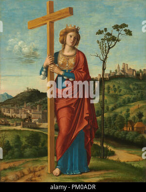 Saint Helena. En date du : ch. 1495. Dimensions : hors tout : 40,2 x 32,2 cm (15 13/16 x 12 11/16 po.) Encadré : 61 x 53,3 x 6,4 cm (24 x 21 x 2 1/2 in.). Médium : Huile sur panneau. Musée : National Gallery of Art, Washington DC. Auteur : Cima da Conegliano. Banque D'Images