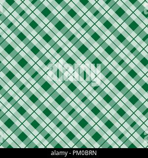 Tissu tartan vert texture dans un motif carré seamless vector illustration eps10 Illustration de Vecteur